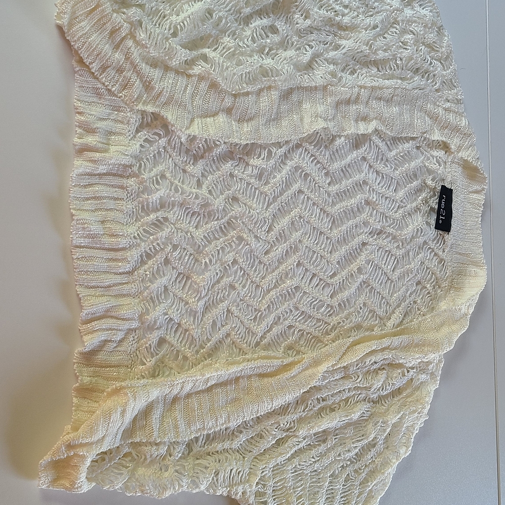 Rue21 Ivory Knit Cardigan